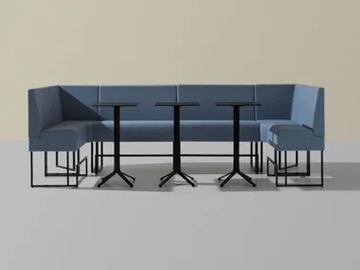 SPACE+ 1415 - Corner fabric armchair by Et al. - view 2